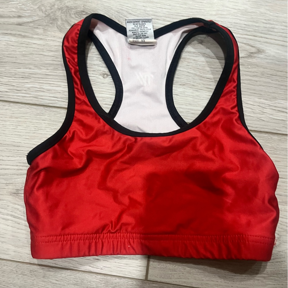 Varsity Spirit Red Sports Bra